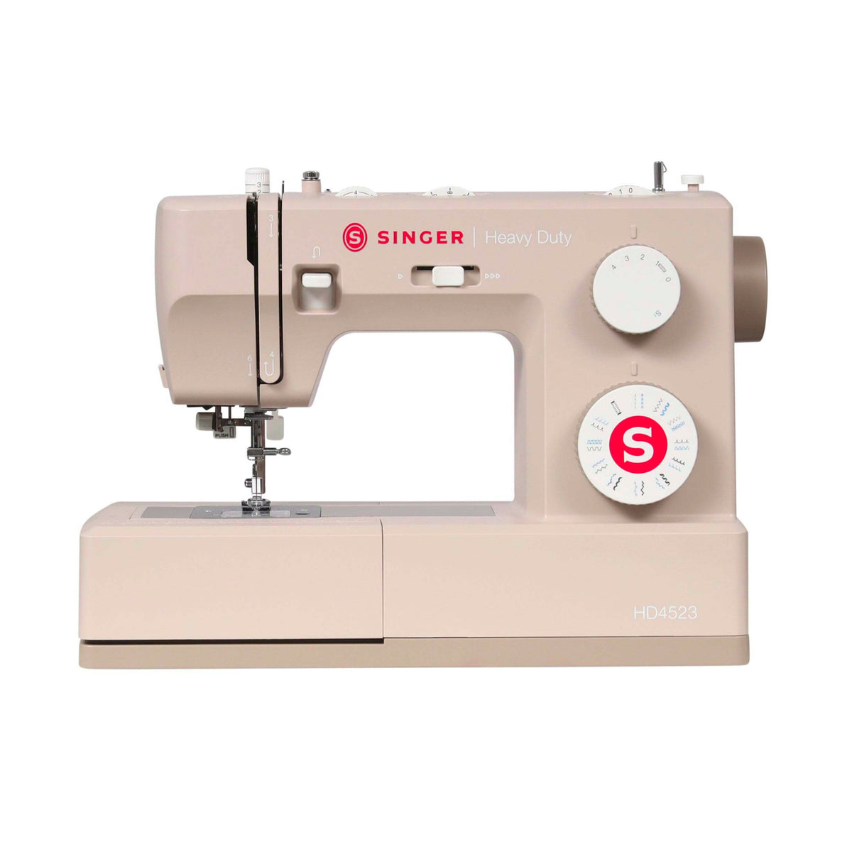 SINGER Next Evolution HD4523 Heavy-Duty Sewing Machine with Full Metal Interior Frame (Beige)