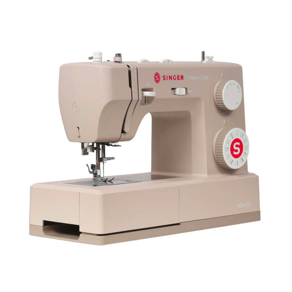 SINGER Next Evolution HD4523 Heavy-Duty Sewing Machine with Full Metal Interior Frame (Beige)