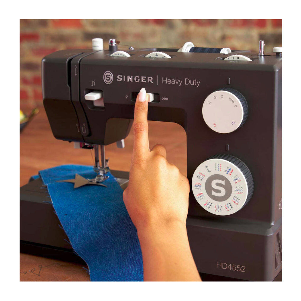 SINGER Next Evolution 4552 Heavy-Duty Sewing Machine with Presser Feet and 32 Stitches (Charcoal)