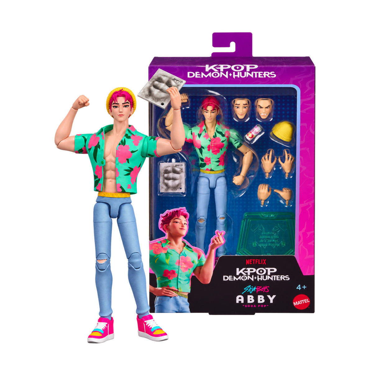 Mattel Kpop Demon Hunters 6.8-inch Saja Boys Abby Figure with Full Articulation and Accessories