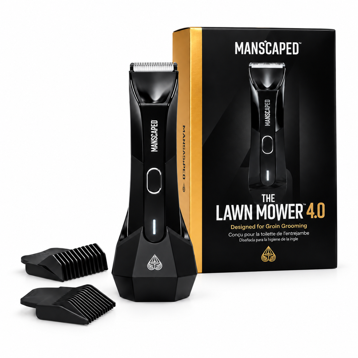 Manscaped The Lawn Mower 4.0 Electric Trimmer Cordless and Waterproof (Black)