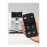 Jura J10 Twin Automatic Espresso and Coffee Machine with Dual Grinders (Diamond White)