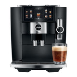 Jura J8 Twin Automatic Espresso and Coffee Machine with Dual Grinders (Diamond Black)