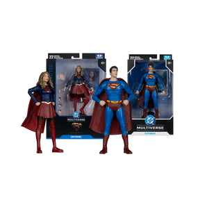DC Multiverse Supergirl TV 2015 Deluxe and Superman Returns 7-Inch Action Figure Bundle-1