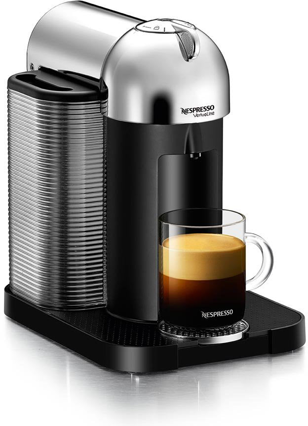 Nespresso VertuoLine Coffee and Espresso Maker with Aeroccino Plus (Chrome)