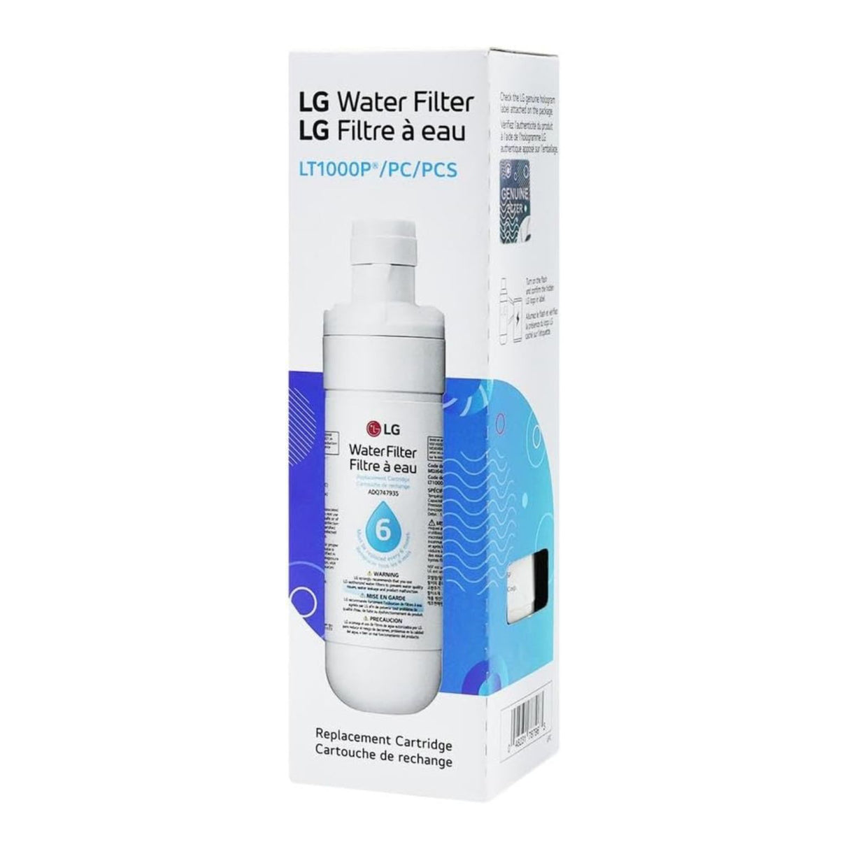 LG LT1000P - 6 Month / 200 Gallon Capacity Replacement Refrigerator Water Filter - 3