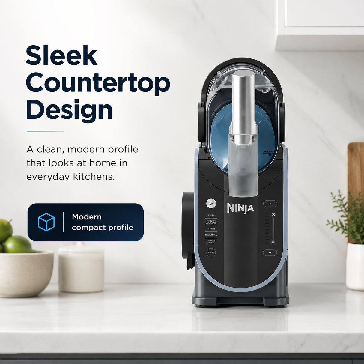 Ninja SLUSHi Professional Frozen Drink and Slushie Maker (Artic Blue/Gray)