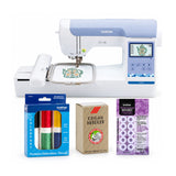 Brother Elite PE900 Embroidery Machine Bundle with Needles, Bobbins, and Thread - 1