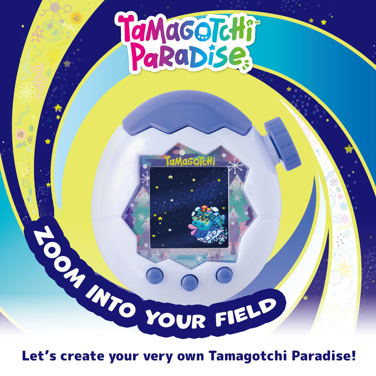 Bandai Tamagotchi Paradise - White Glacier Interactive Digital Pet Toy