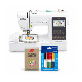 Brother SE700 Elite LCD Touchscreen Sewing and Embroidery Machine Bundle with Needles and Thread - 1