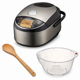 Zojirushi NP-NWC10XB Pressure Induction Heating Rice Cooker w/ Accessory Bundle