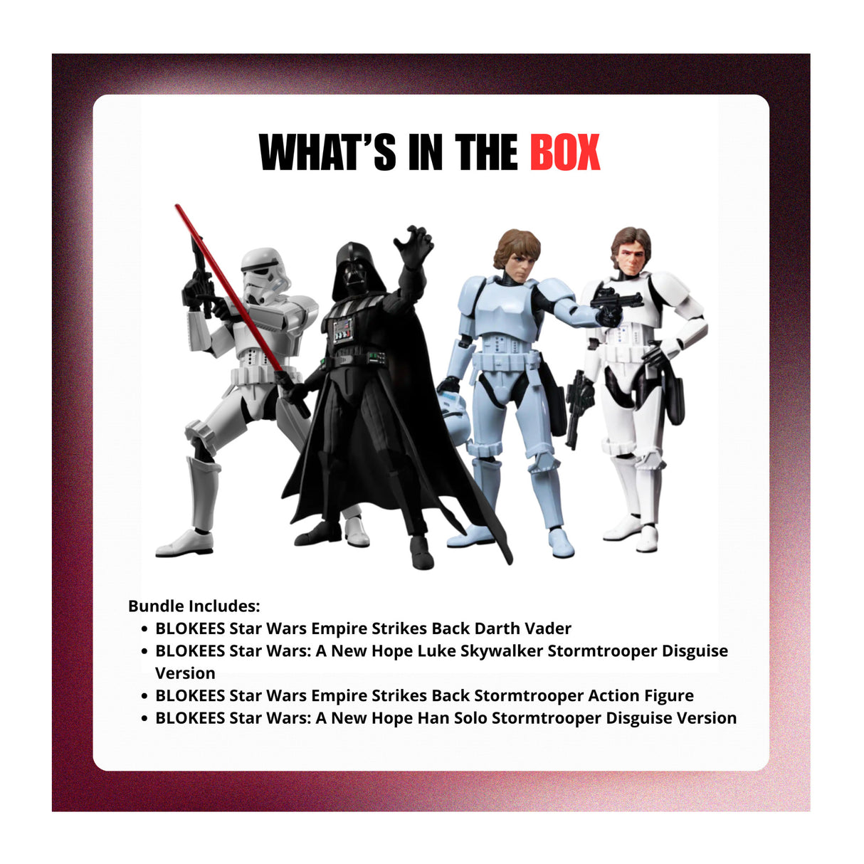 Blokees Star Wars: Darth Vader, Stormtrooper, Han Solo and Luke Skywalker Disguised as Stormtrooper-9