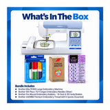 Brother Elite PE900 Embroidery Machine Bundle with Needles, Bobbins, and Thread - 11