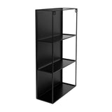 Umbra Cubiko Rust-Resistant Wall Mirror and Built-In Storage Unit (Black, 40 lb Capacity)