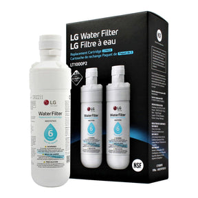 LG LT1000P - 6 Month / 200 Gallon Capacity Replacement Refrigerator Water Filter (2 Pack) - 1