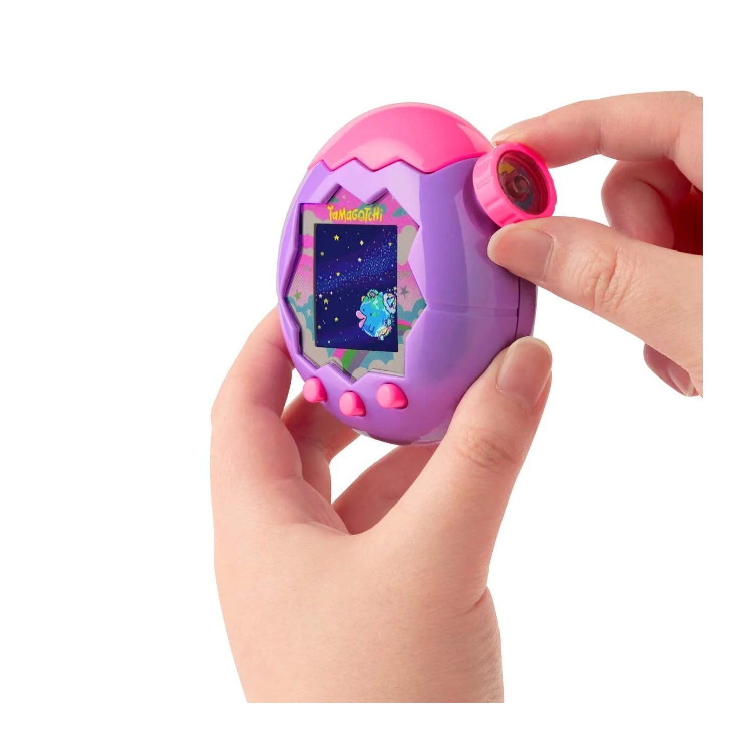 Tamagotchi Paradise - Purple Sky Digital Pet Toy with Clear Case