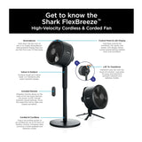 Shark FlexBreeze Indoor Outdoor Fan With InstaCool Mist Attachment (Renewed) - 9