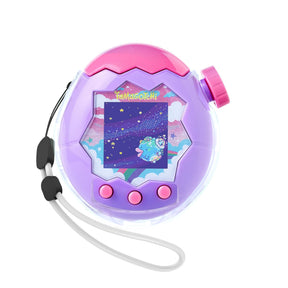 Kratos Tamagotchi Paradise - Purple Sky Digital Pet Toy with Clear Case Bundle - 1