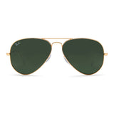 Ray-Ban RB3025 58mm Aviator Classic Sunglasses (Gold/Green)