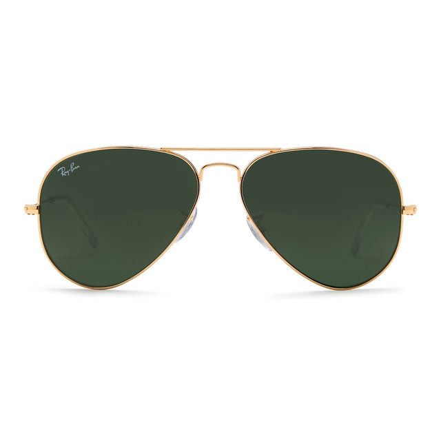 Ray-Ban RB3025 58mm Aviator Classic Sunglasses (Gold/Green)